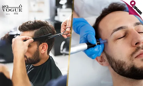 Complete Men’s Grooming: Haircut, Shave, HydraFacial, Massage & Moroccan Bath at The Pearl!